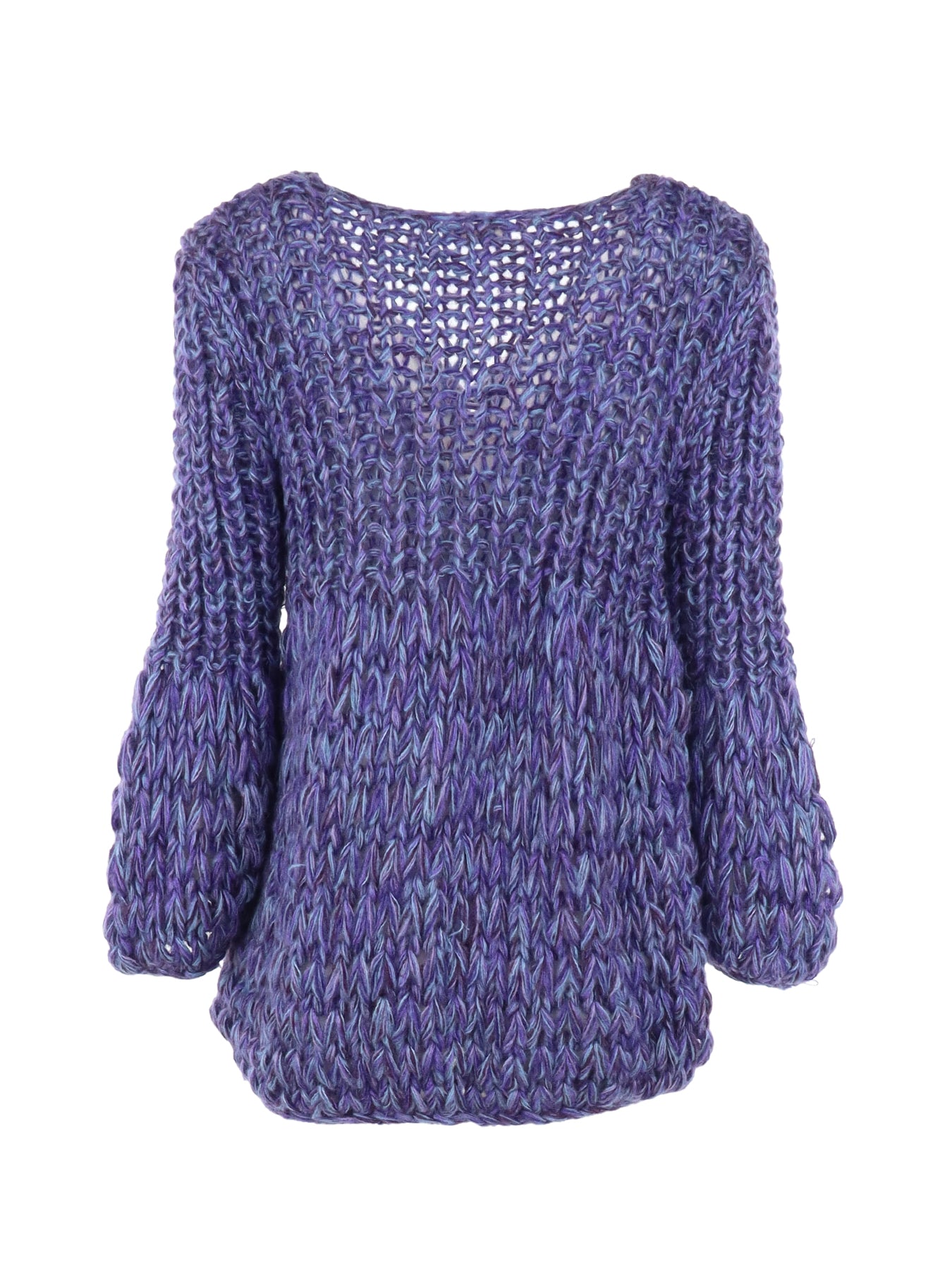 cardigan bleu grosse maille