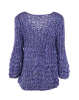cardigan bleu grosse maille