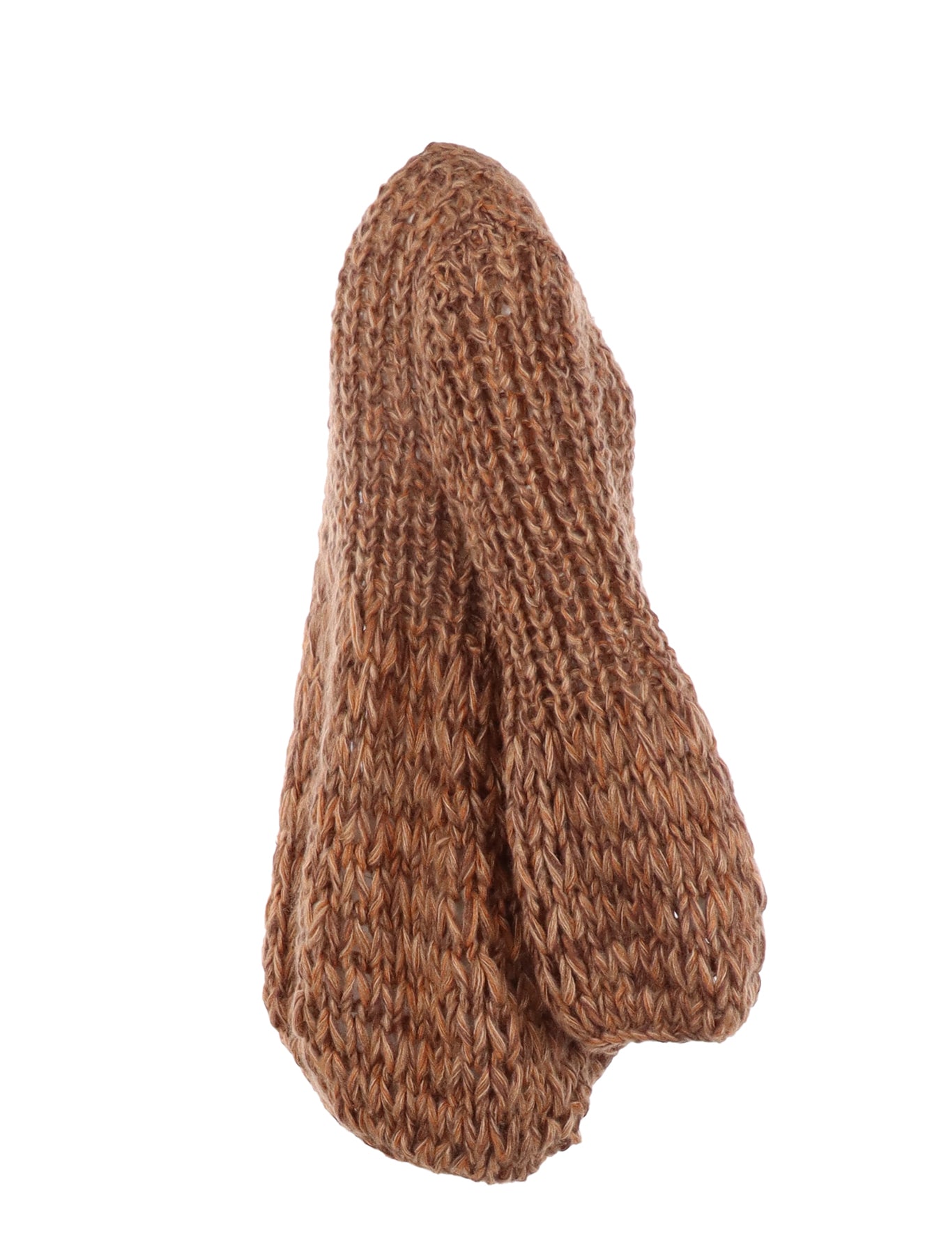 Cardigan camel grosse maille