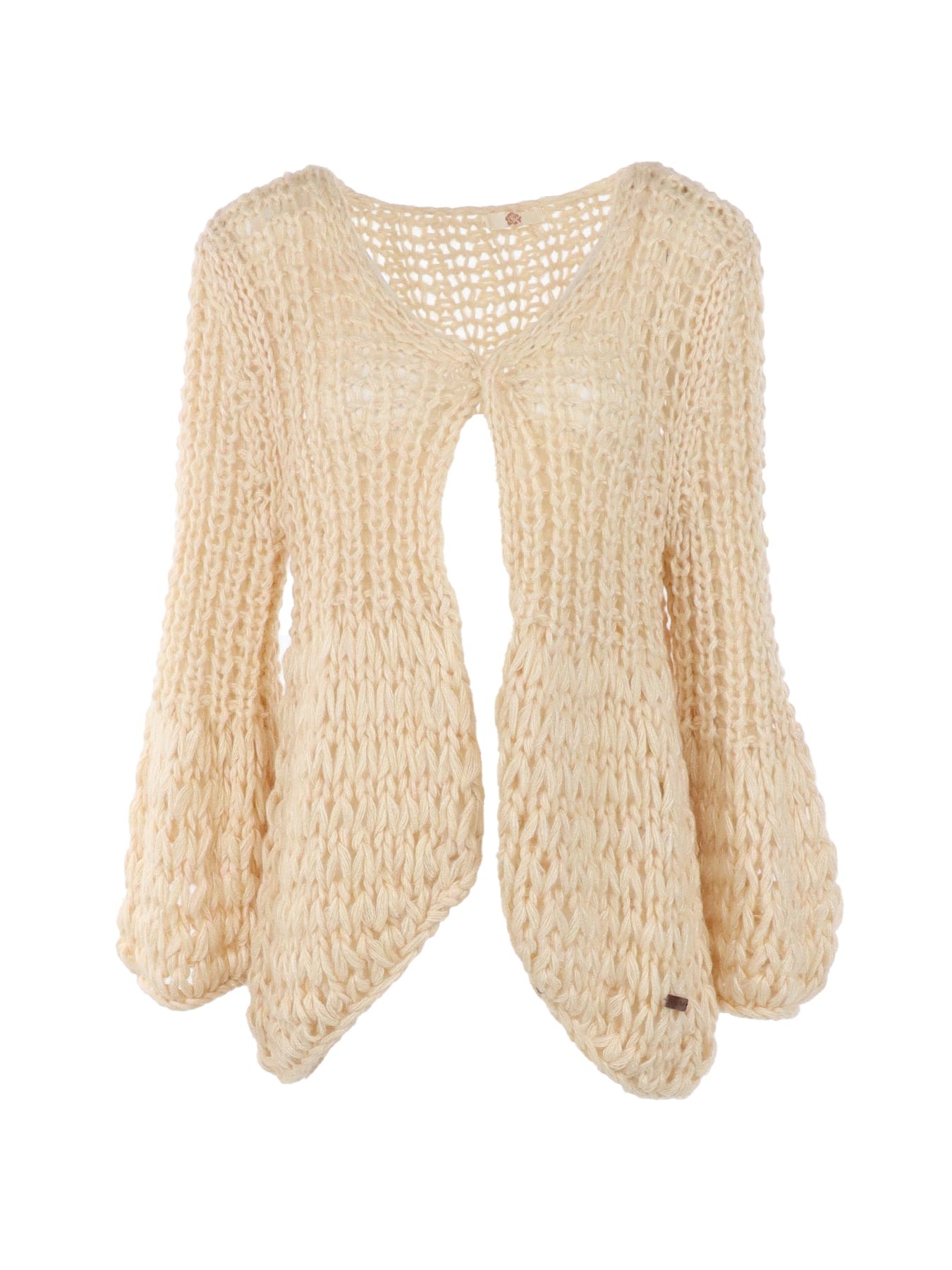 cardigan écru grosse maille