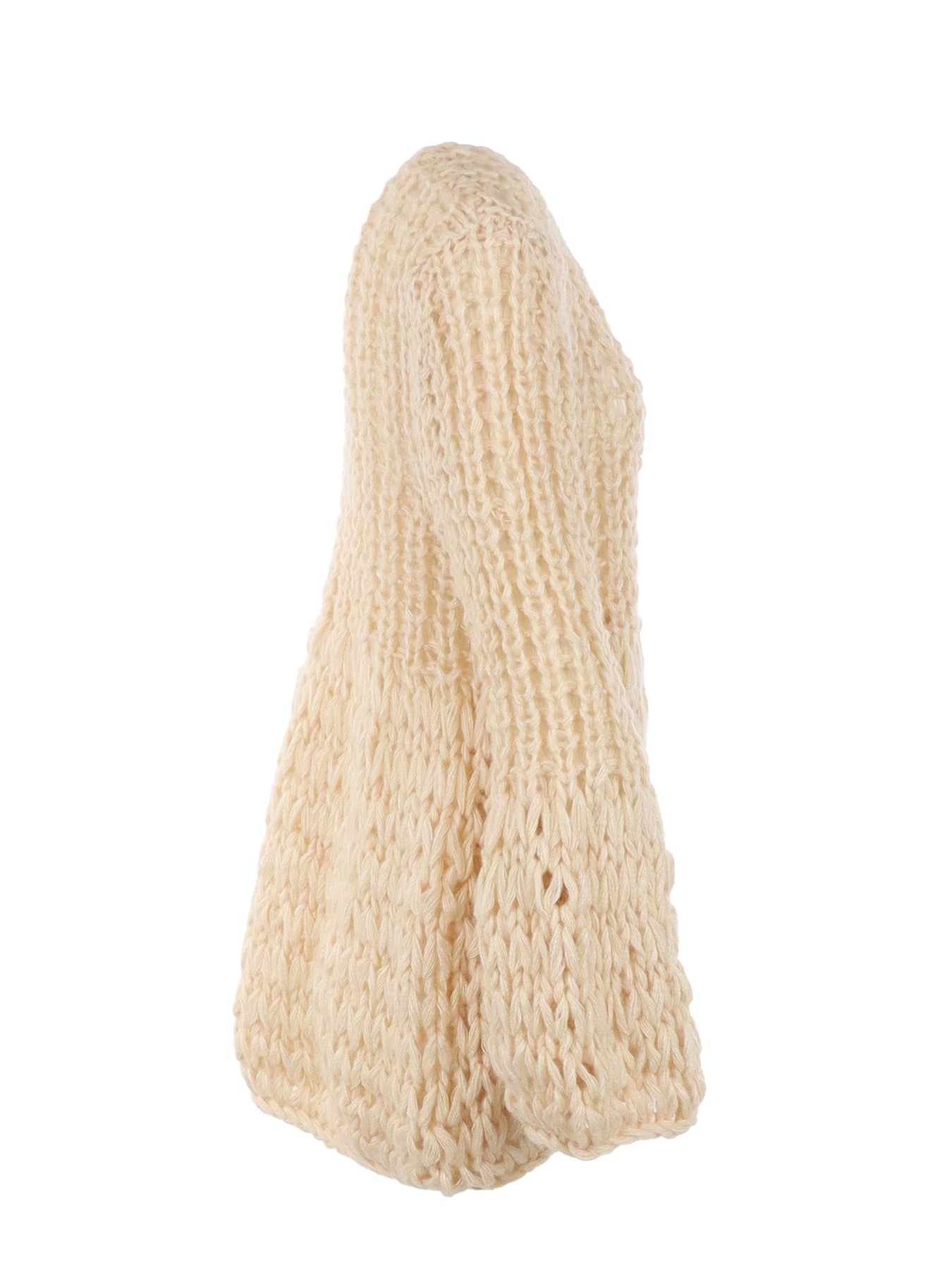 cardigan écru grosse maille