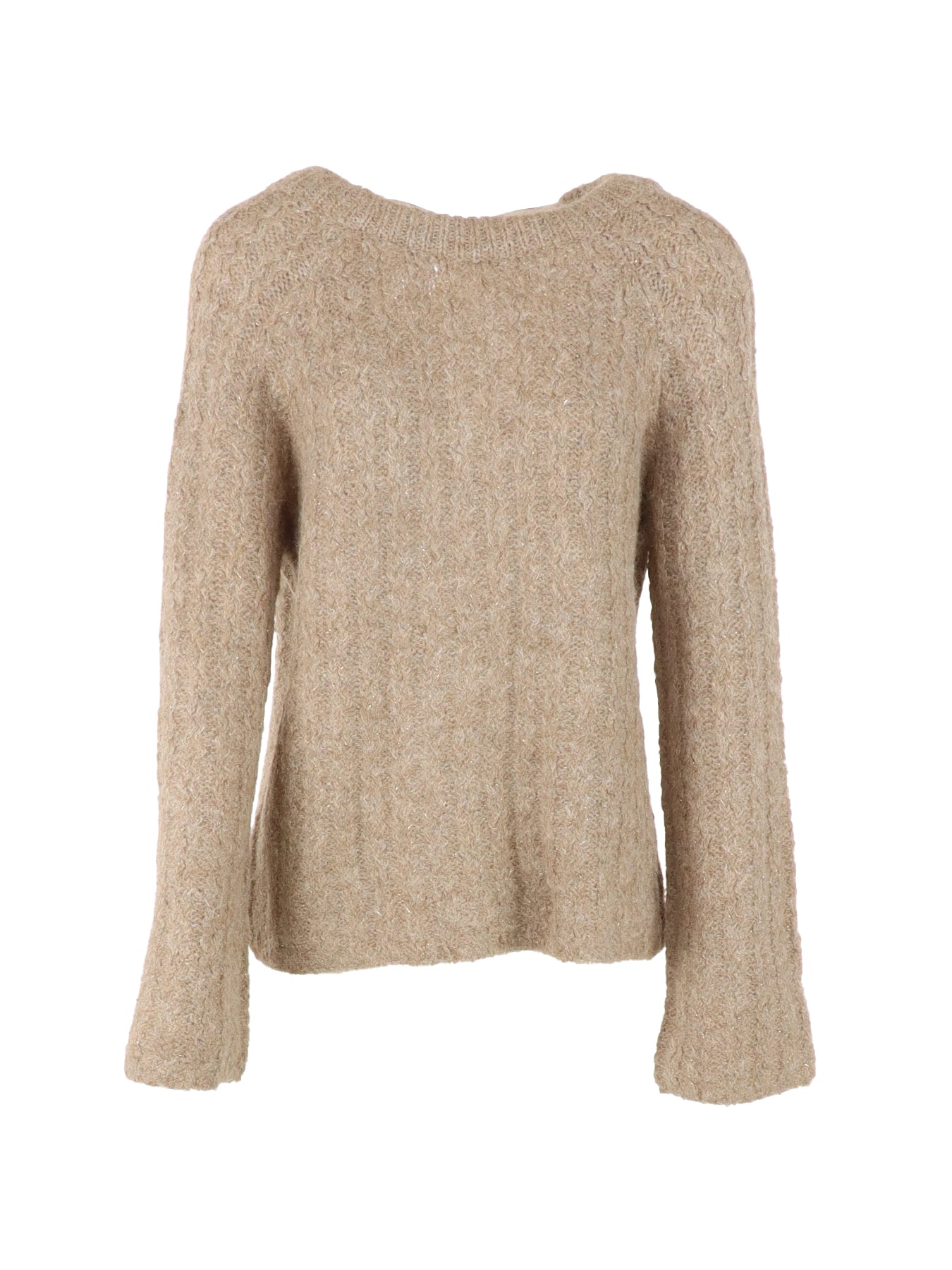 Pull beige noeud dos