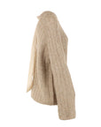 Pull beige noeud dos