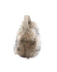 Sac fausse fourrure beige