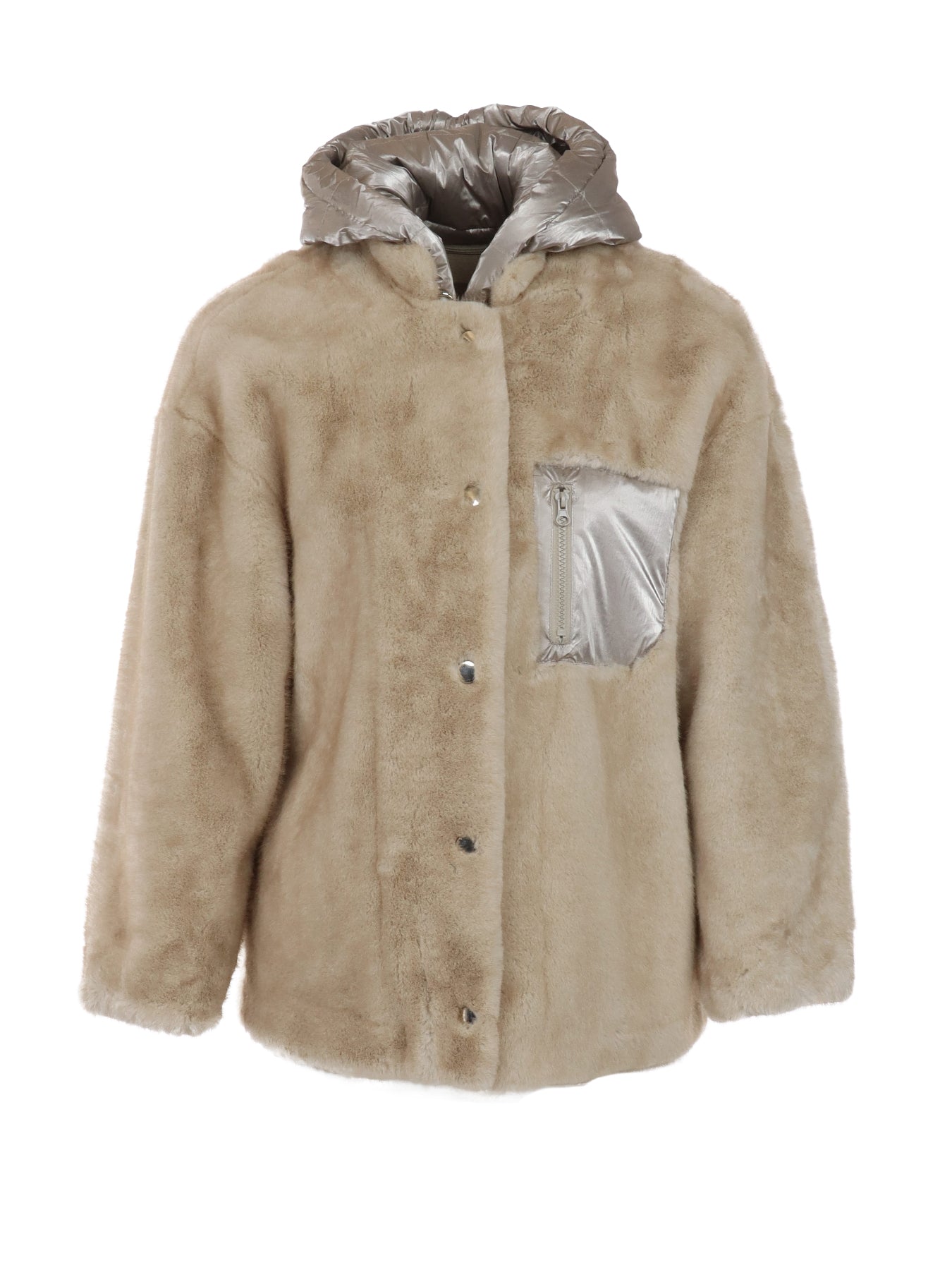 Veste fausse fourrure St Moritz/ tissu technique GIOVANNI