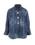 surchemise en jeans boutons décoratifs