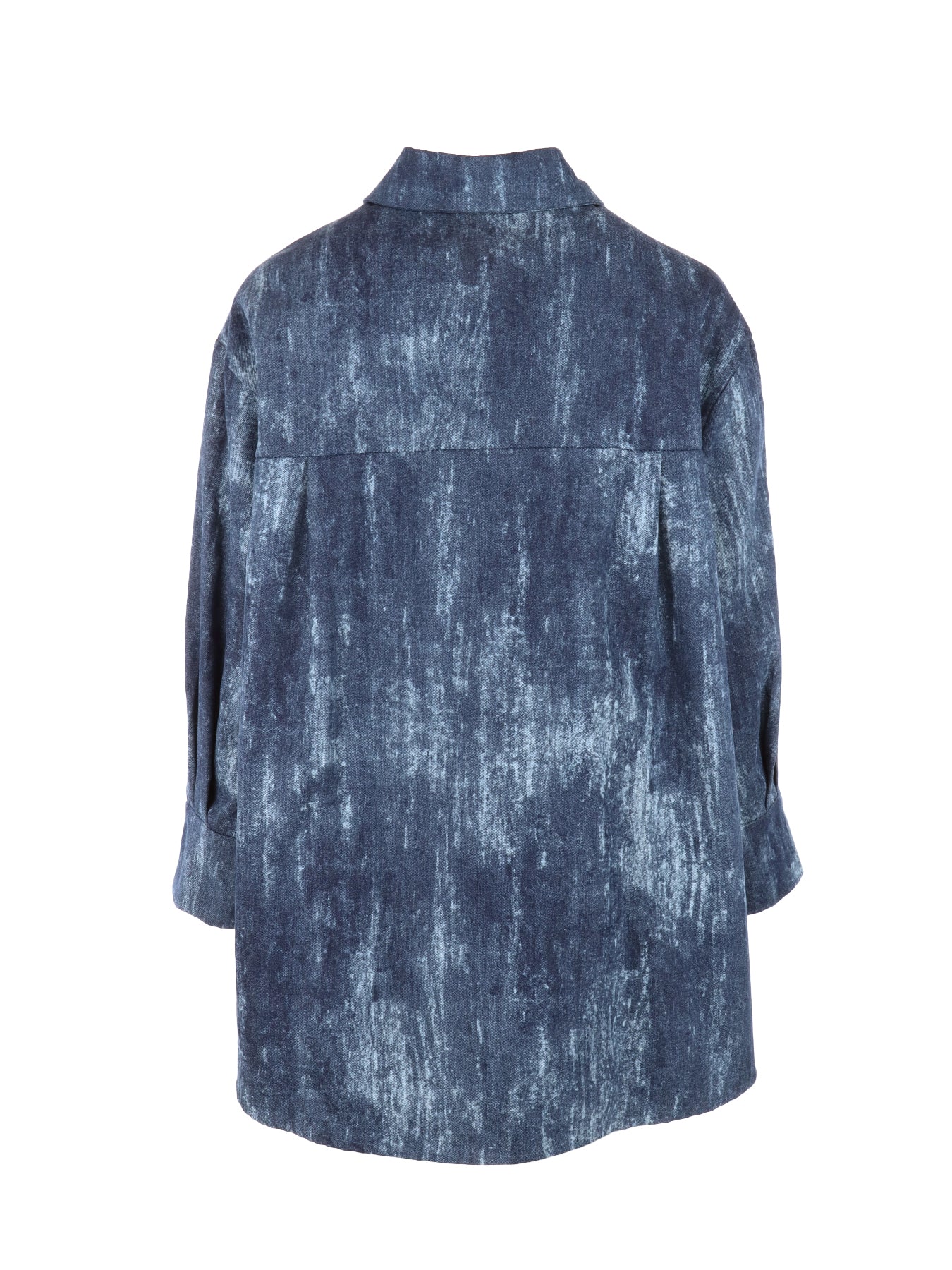 surchemise en jeans boutons décoratifs