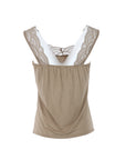 Top dentelle Natacha beige