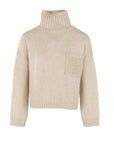 Pull Interdee beige poche ornée de séquins