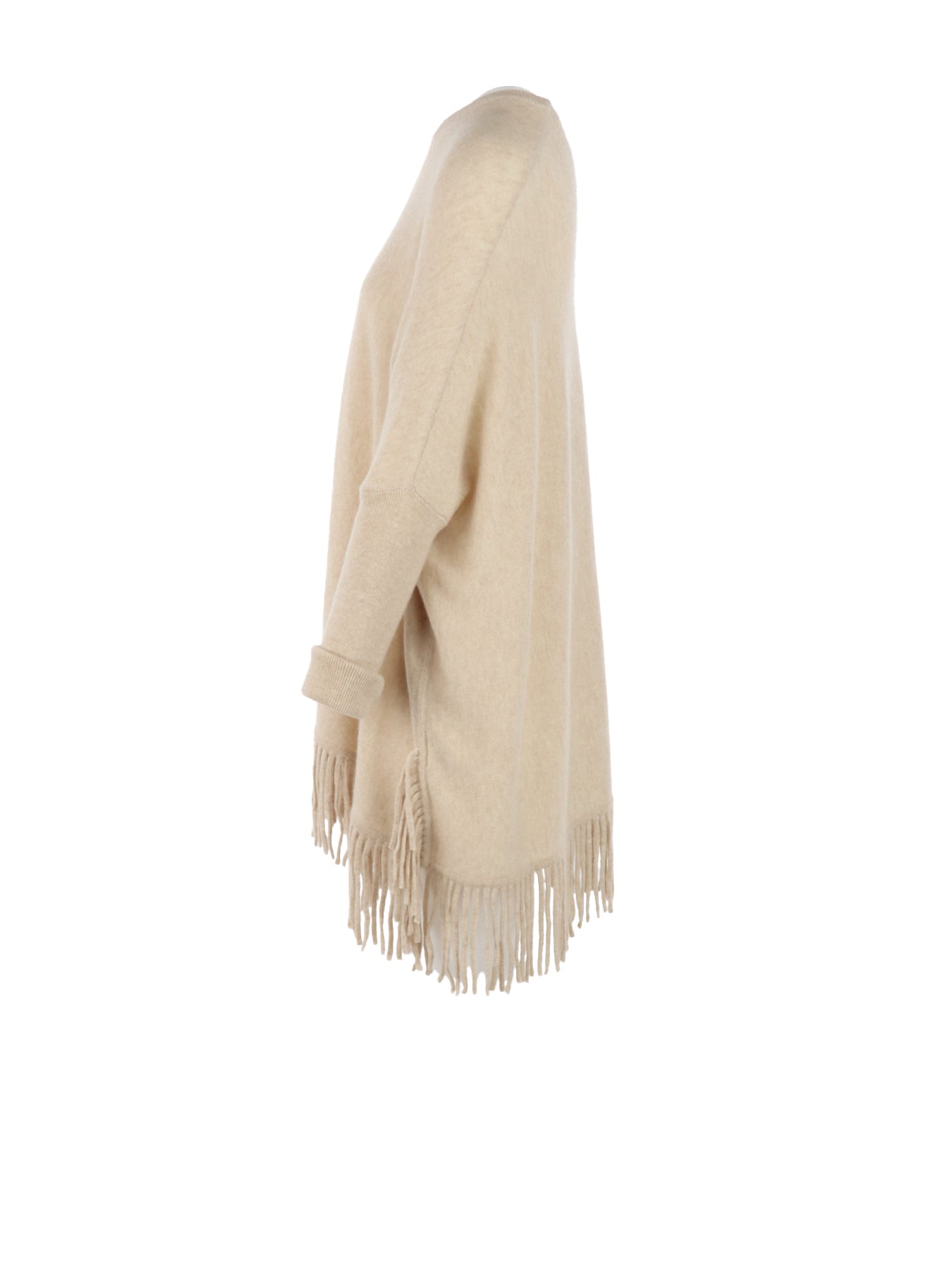 Pull Interdee beige frangé