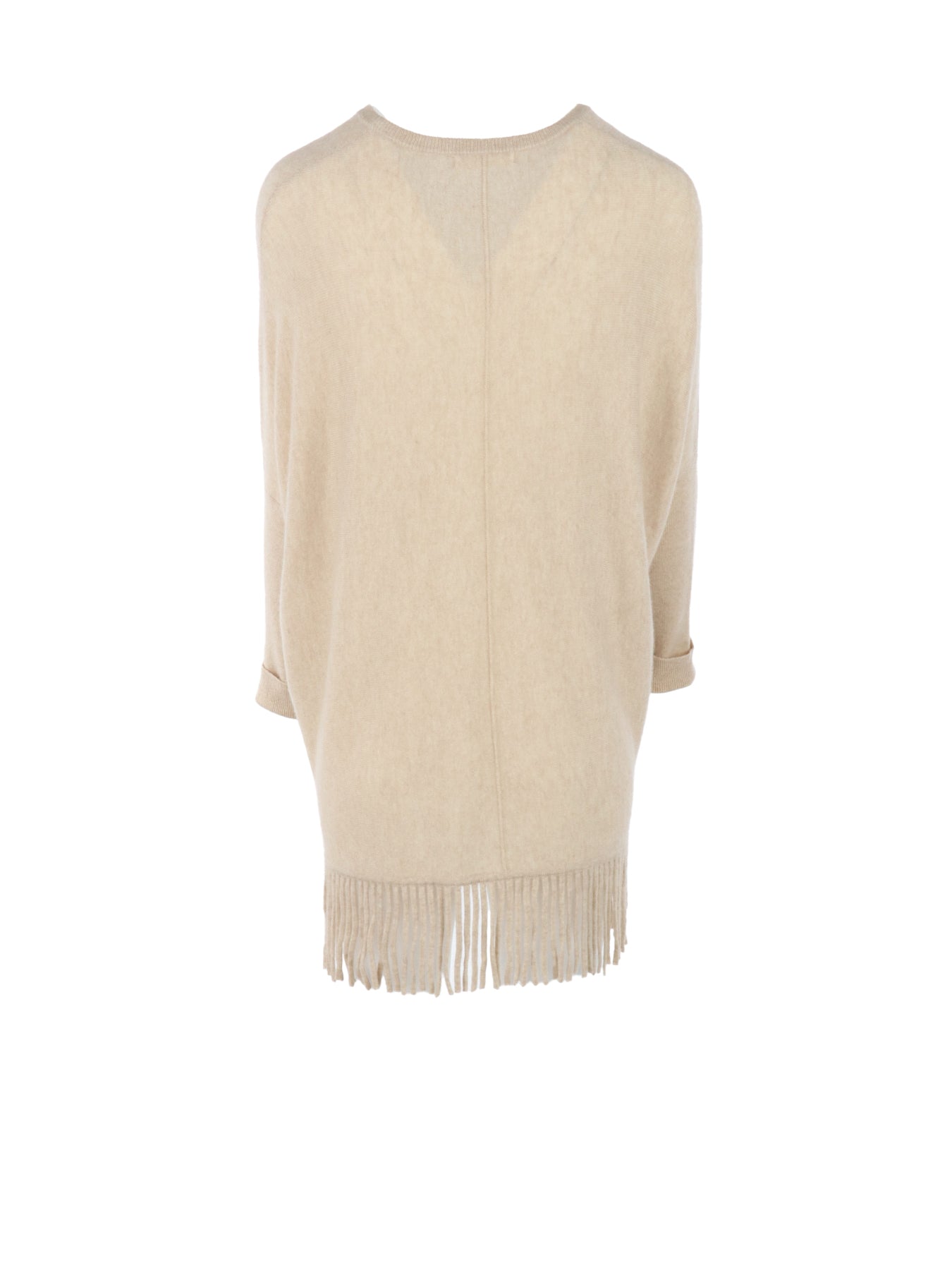 Pull Interdee beige frangé