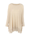 Pull Interdee beige frangé