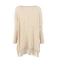 Pull Interdee beige frangé