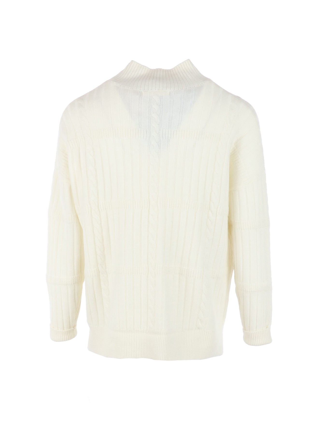 Pull Interdee maille torsadée écru /strass