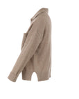 Pull Interdee taupe poche torsadée