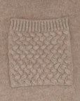 Pull Interdee taupe poche torsadée