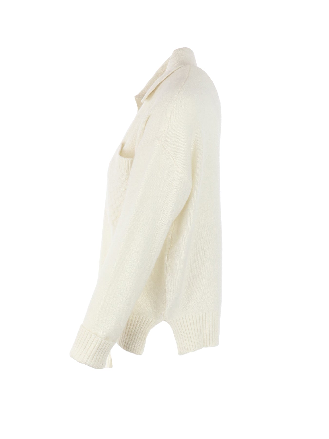 Pull Interdee écru poche torsadée
