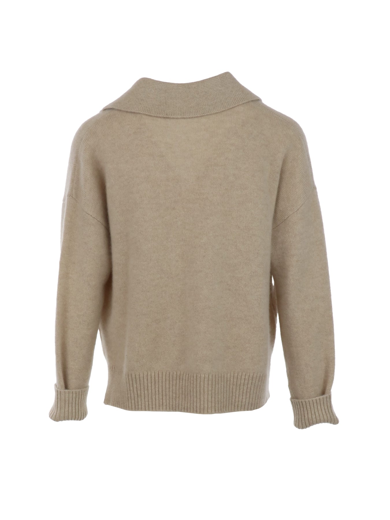 Pull Interdee beige poche torsadée