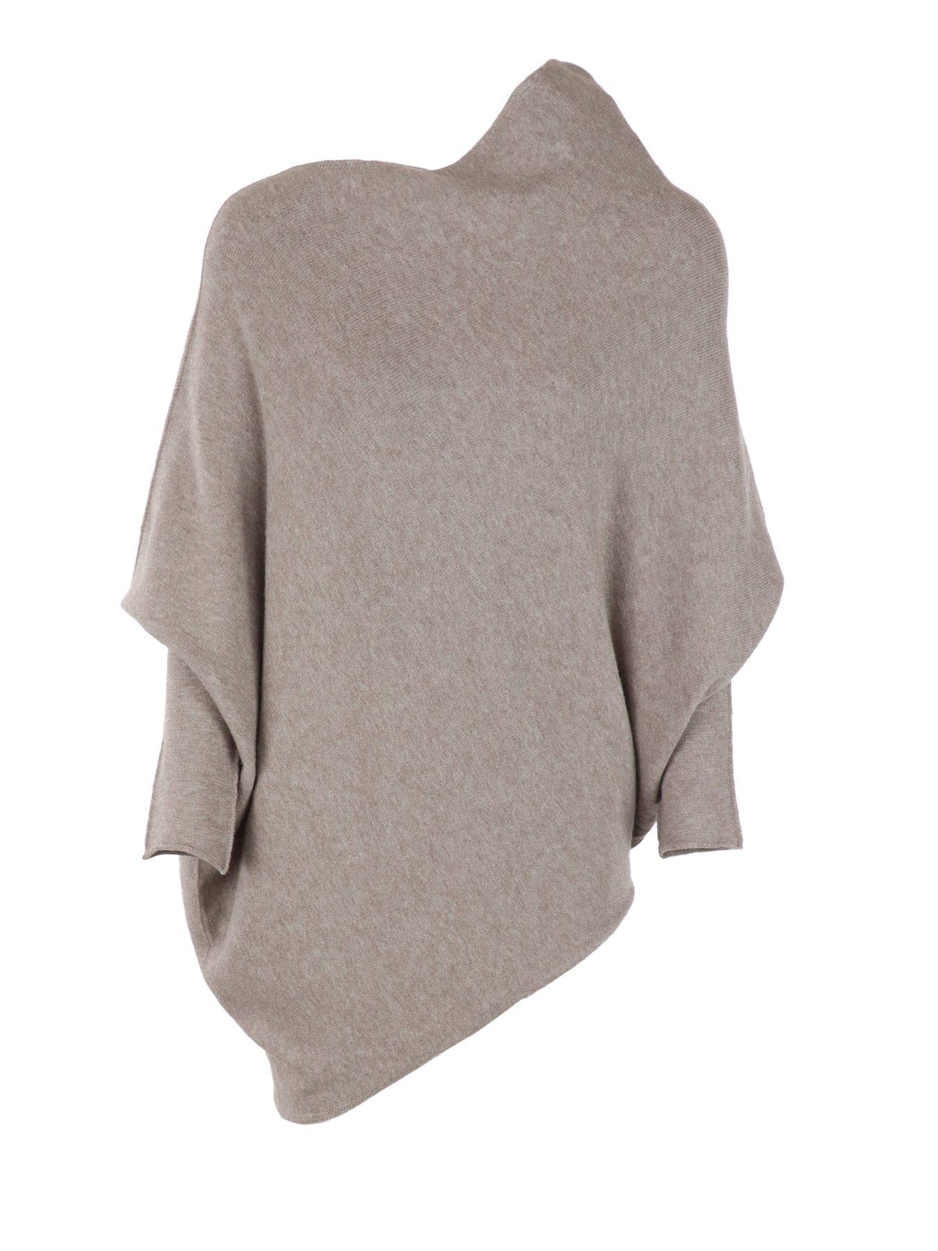 Pull asymétrique taupe Natacha