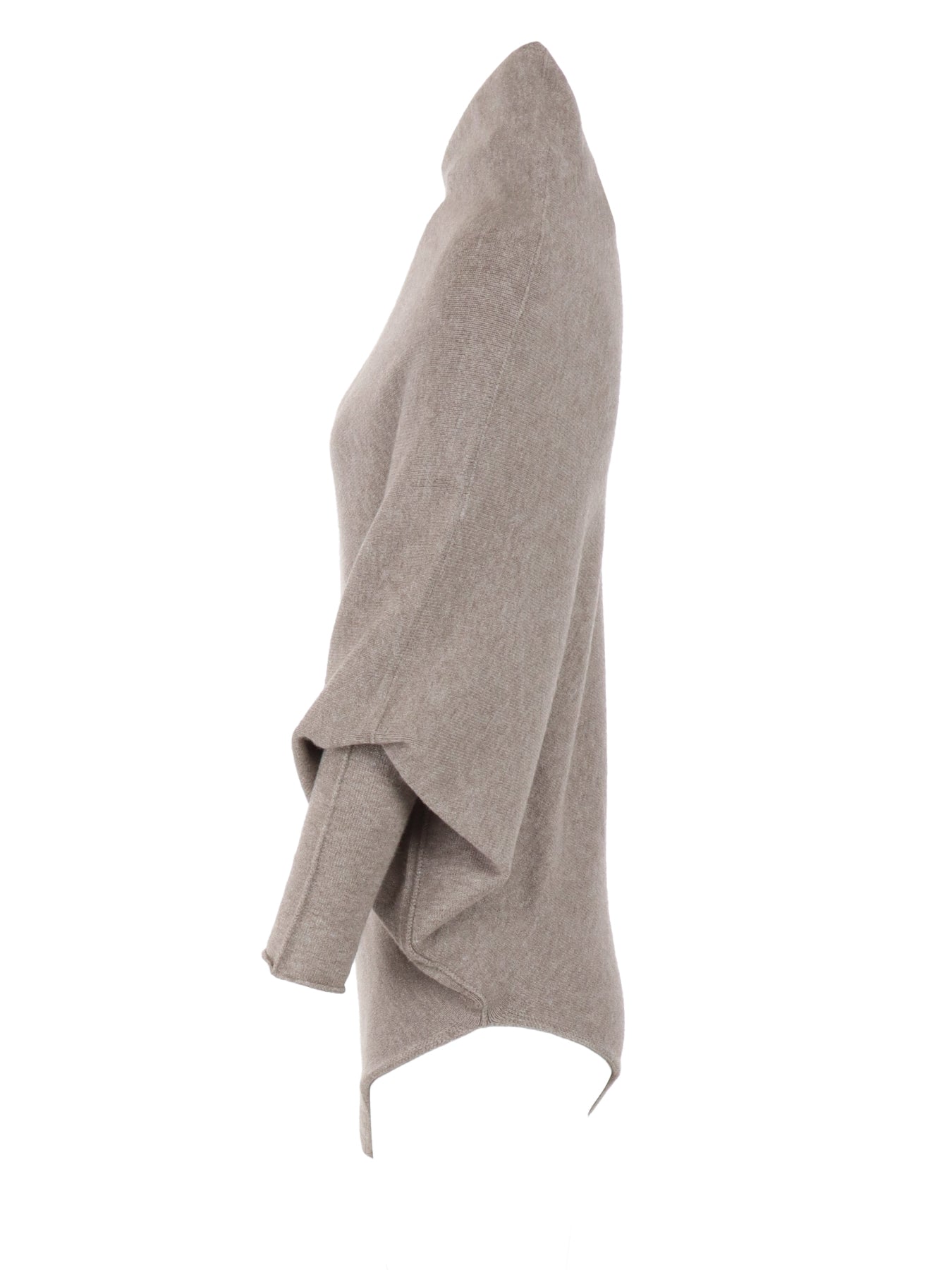 Pull asymétrique taupe Natacha