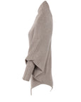 Pull asymétrique taupe Natacha