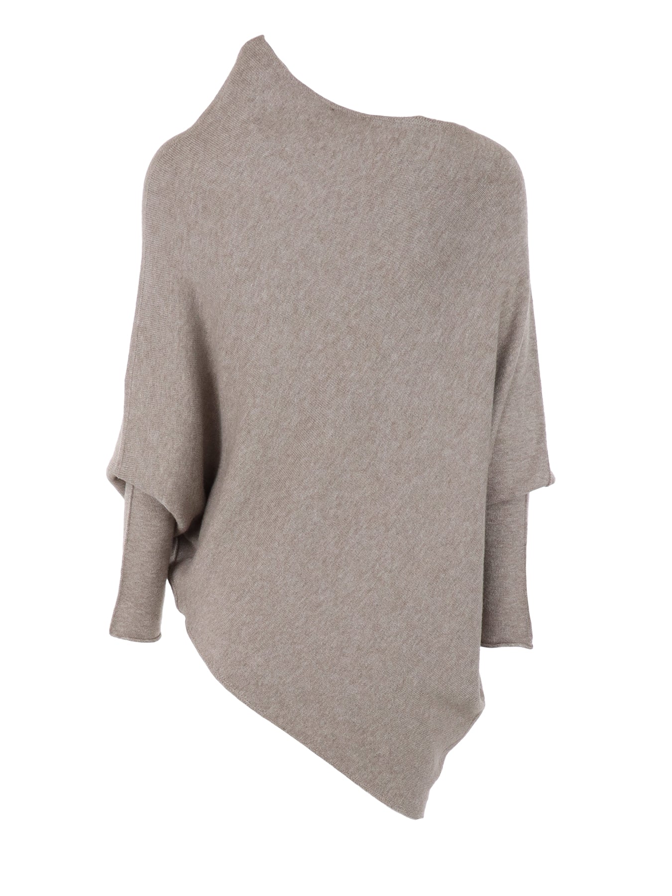 Pull asymétrique taupe Natacha