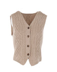 Gilet Interdee torsadé taupe