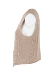 Gilet Interdee torsadé taupe