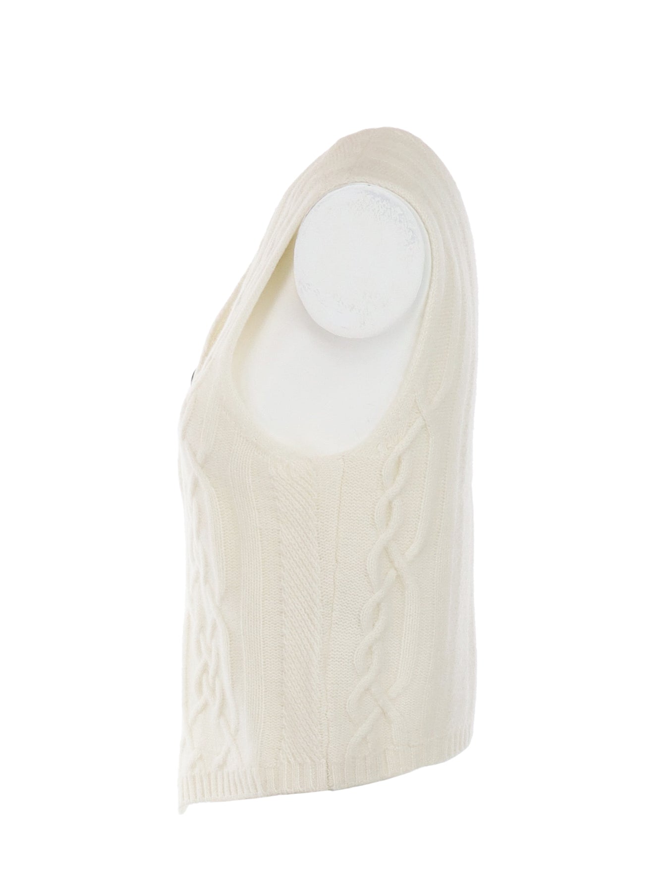 Gilet Interdee torsadé écru