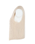Gilet Interdee torsadé beige