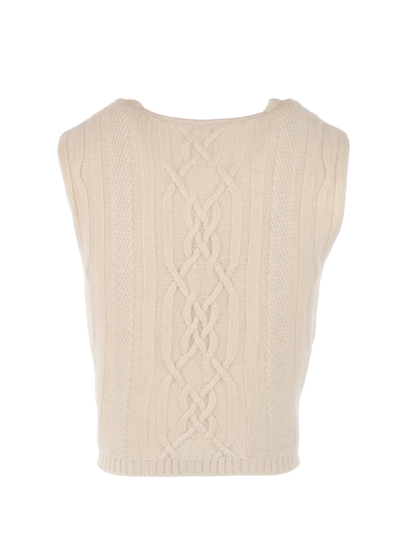 Gilet Interdee torsadé beige