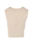 Gilet Interdee torsadé beige