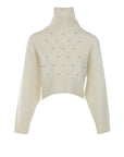 Pull Interdee motif losanges écru/strass