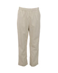 Pantalon droit en cuir vegan Interdee coloris écru