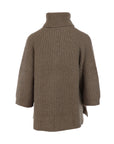 Pull col roulé taupe Interdee martingale col