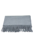 Echarpe unie mélange de laine gris
