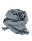 Echarpe unie mélange de laine gris