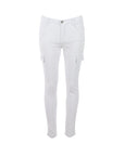 Pantalons cargo coton skinny blanc