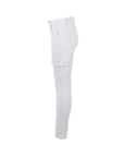 Pantalons cargo coton skinny blanc