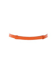 Ceinture fine cuir orange fermoir doré