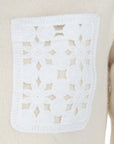 Pull BRODERIE beige