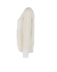 Pull BRODERIE beige