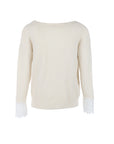 Pull BRODERIE beige