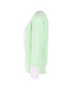 Pull BRODERIE vert clair