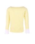 Pull BRODERIE jaune