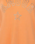 Sweat col V AMOUR orange