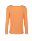 Sweat col V AMOUR orange
