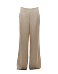 Pantalon large beige satiné ATT