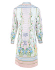 Robe chemisier longue imprimée floral