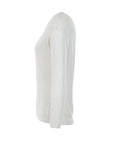 Top col V all strass blanc Interdee